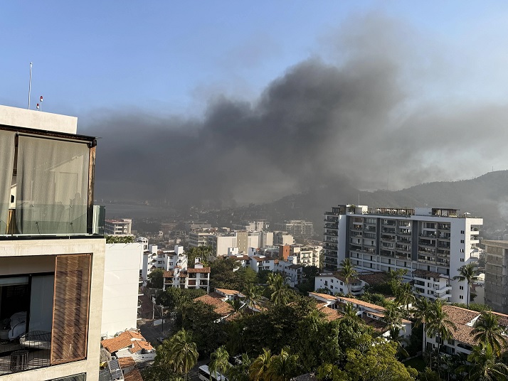 Jalisco cartel roadblocks in Puerto Vallarta